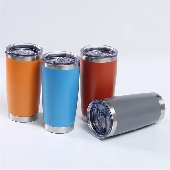Vacuum Stainless Steel Insulated 20oz Rambler Coffee Travel Tumbler with Lid